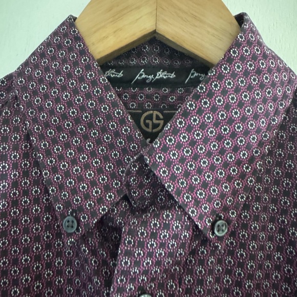 Western Rodeo Print Button Down Shirt George Strait Wrangler Cowboy Ranchwear M - Picture 2 of 11